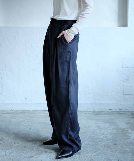 collarless jacket set up/3color/2size