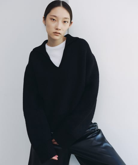 【FINE】skipper wool knit/2color