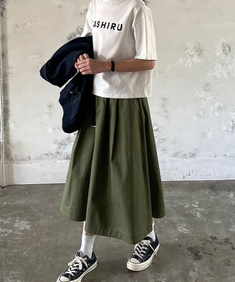 chino flare skirt/3color