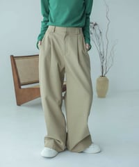 tuck wide chino pants/2color/2size