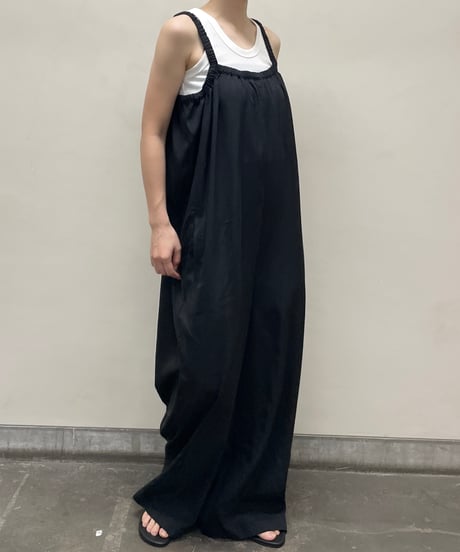 ruched strap jumpsuit