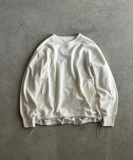 design sweat drawstring pullover/2color