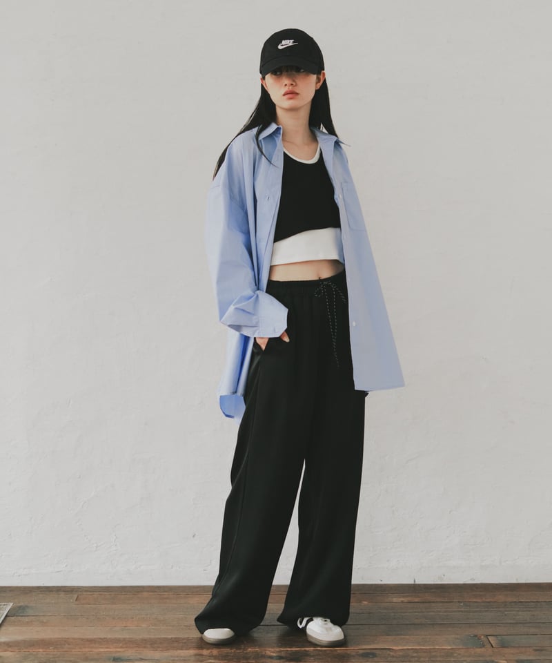 パンツ fashiru smoothcotton loose tapered pants silk touch loose pants/3color | F A S H I R U