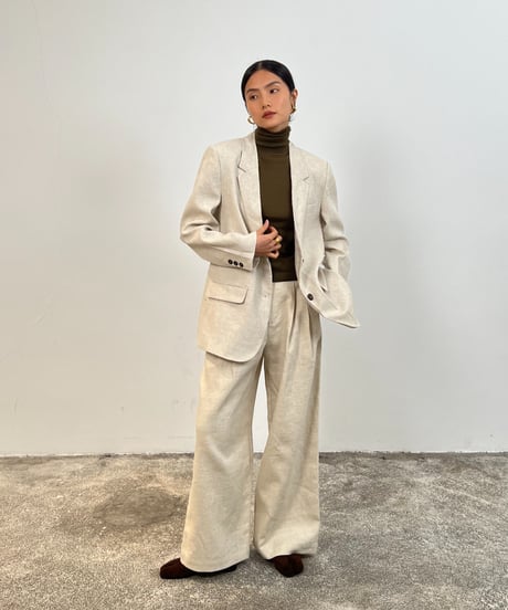 【FINE】linen tailored jacket / 2color