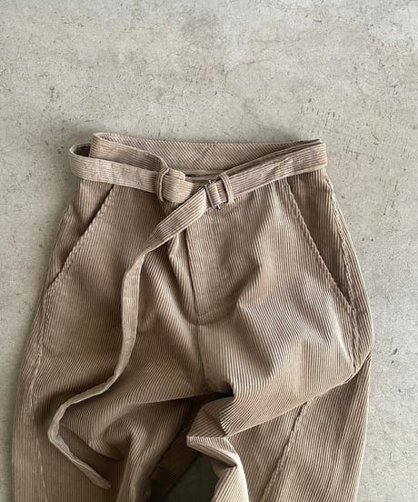 【FINE】corduroy wide curve pants/3size