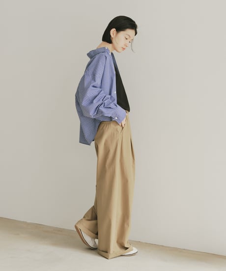 bias pocket check shirts(lightweight)【original color】/2color