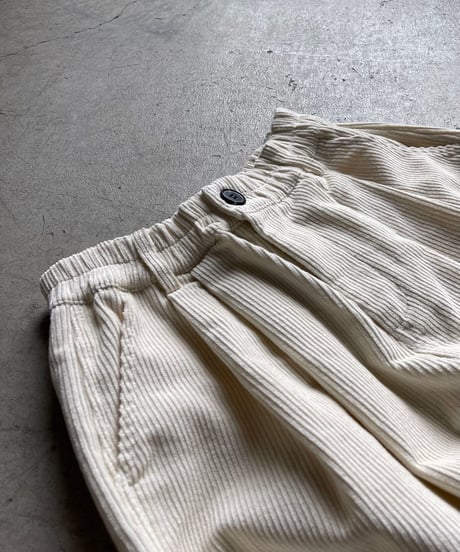 corduroy wide pants/3color