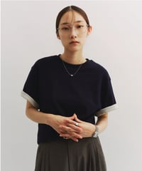 【FINE】double layer roll-up tee/3color