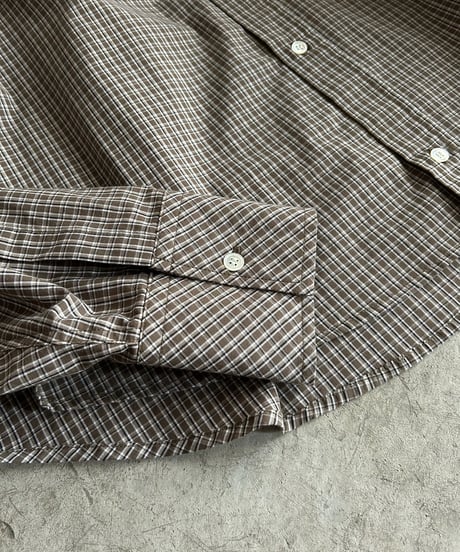 bias pocket check shirts(lightweight)/2color
