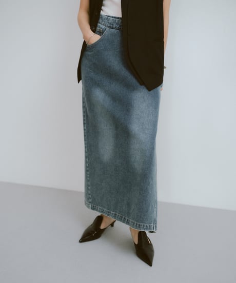 【FINE】twist waist denimt skirt / 3size