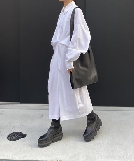 waist design shirt dress/2color