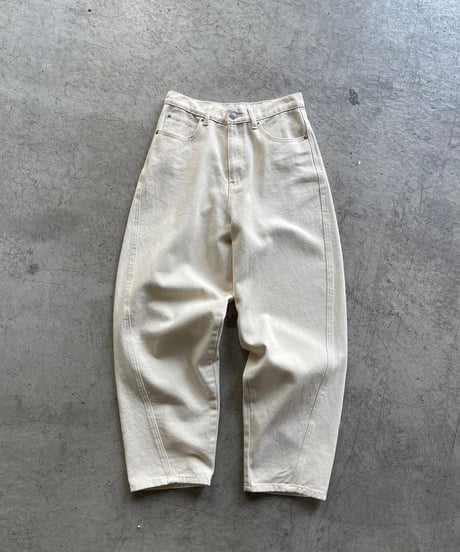 curve denim pants/2color/2size（setup対応）