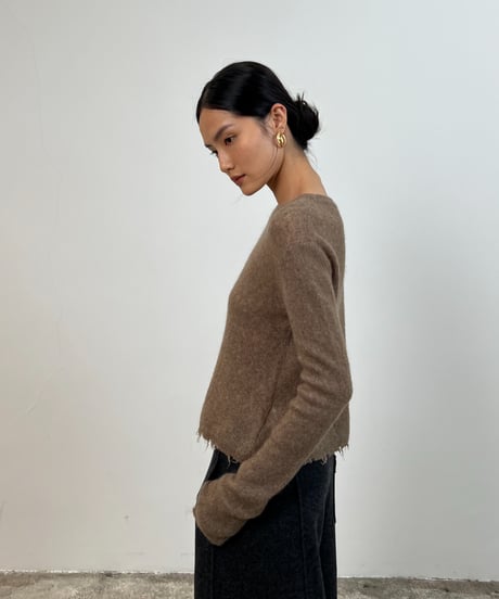 【FINE】edge mohair knit/3color