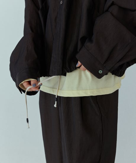 drawstring smooth shirt（セットアップ対応）