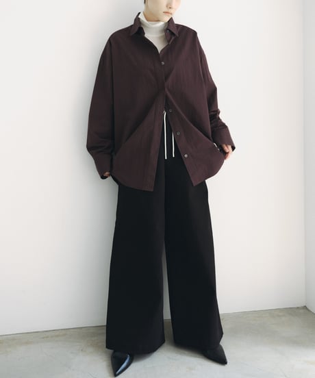 【FINE】typewriter dress over shirts/2color