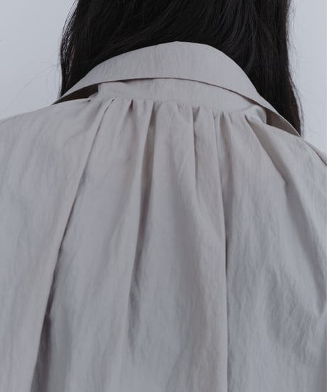 drawstring collar blouson / 2color