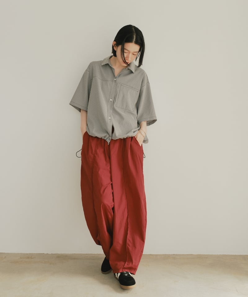 ファシル【ビビットカラー】ルーズテーパードシャカパンツ VIVID COLOR】loose tapered shaka pants/4color |