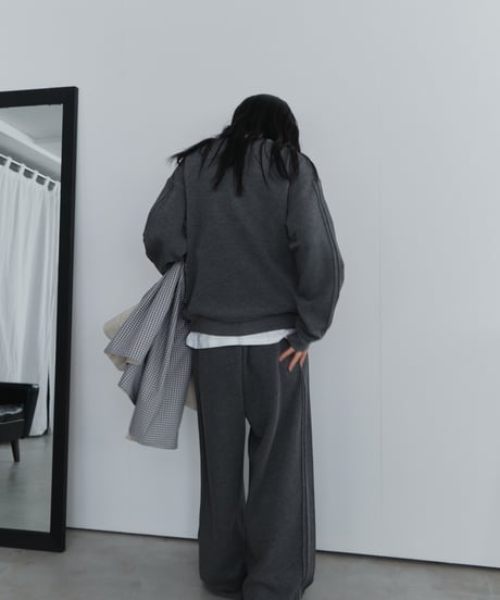 pin tuck sweatshirt / 2color（セットアップ対応）