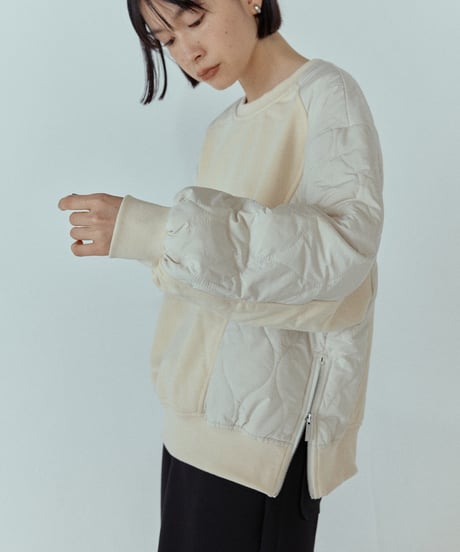 quilted docking pullover/2color