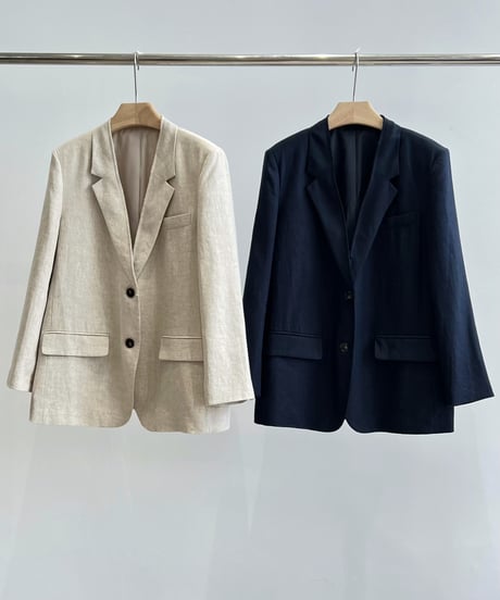 【FINE】linen tailored jacket / 2color
