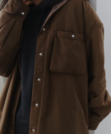 soft padded shirt jacket/2color