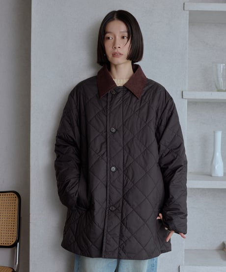 【Set A】quilted corduroy collar jacket/2color