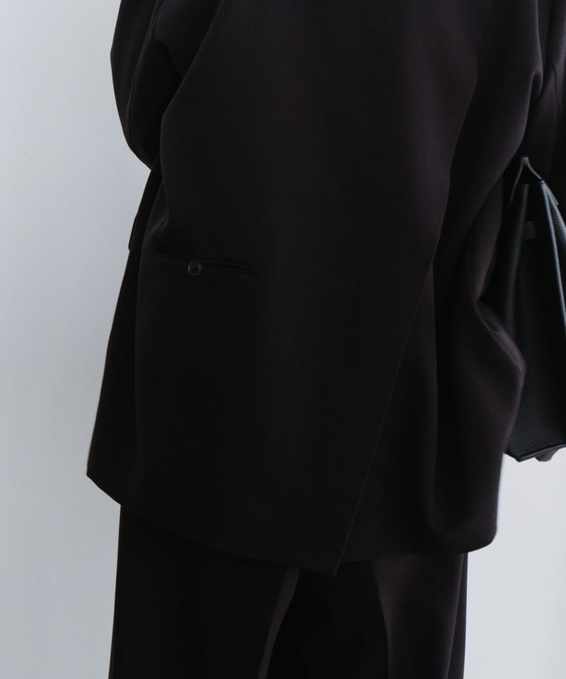 collarless jacket / 2color（セットアップ対応） | F A S H