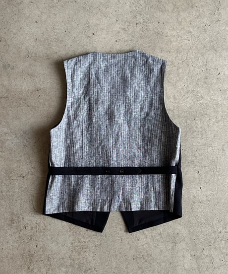 【FINE】dual fabric vest（セットアップ対応）