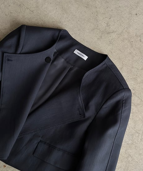 collarless jacket set up/3color/2size