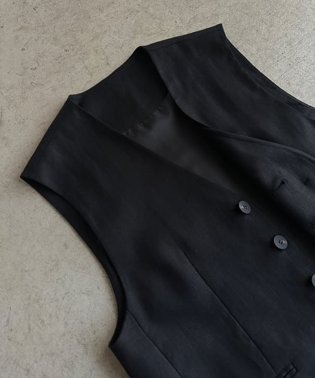 【FINE】tencel front layered vest