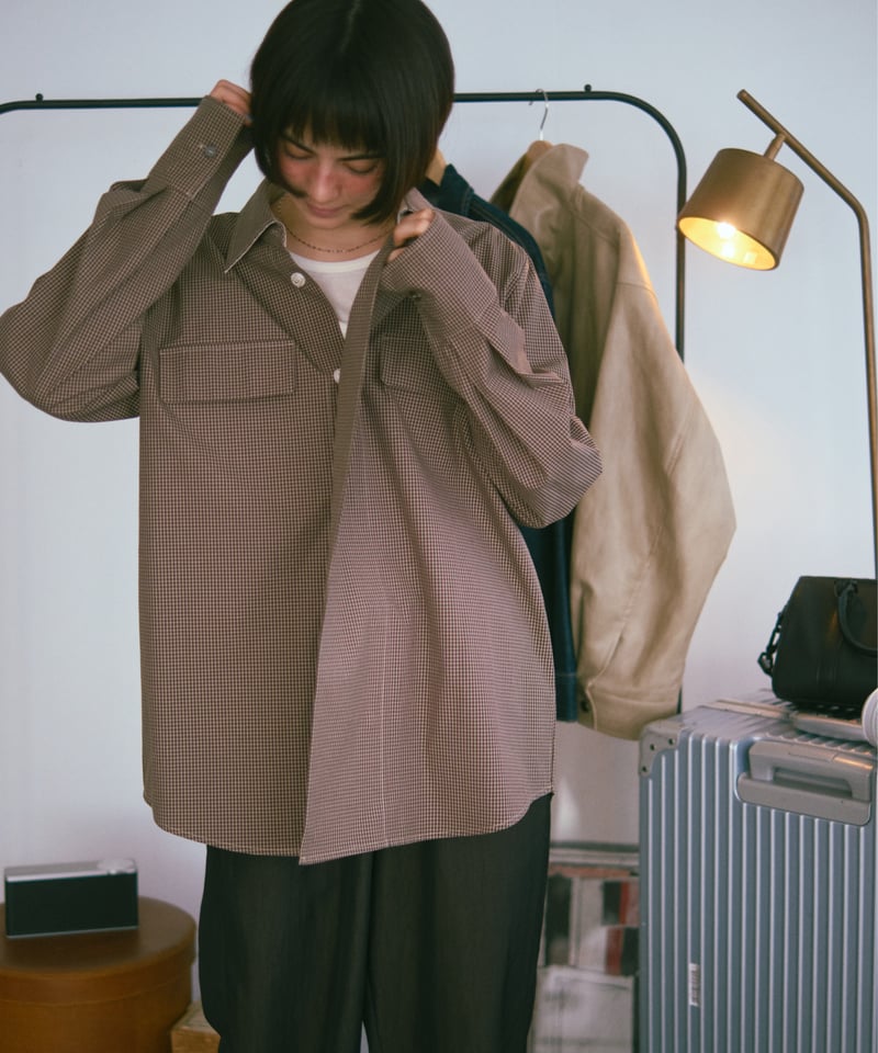 check design shirt jacket / 2color | F A S H I R U