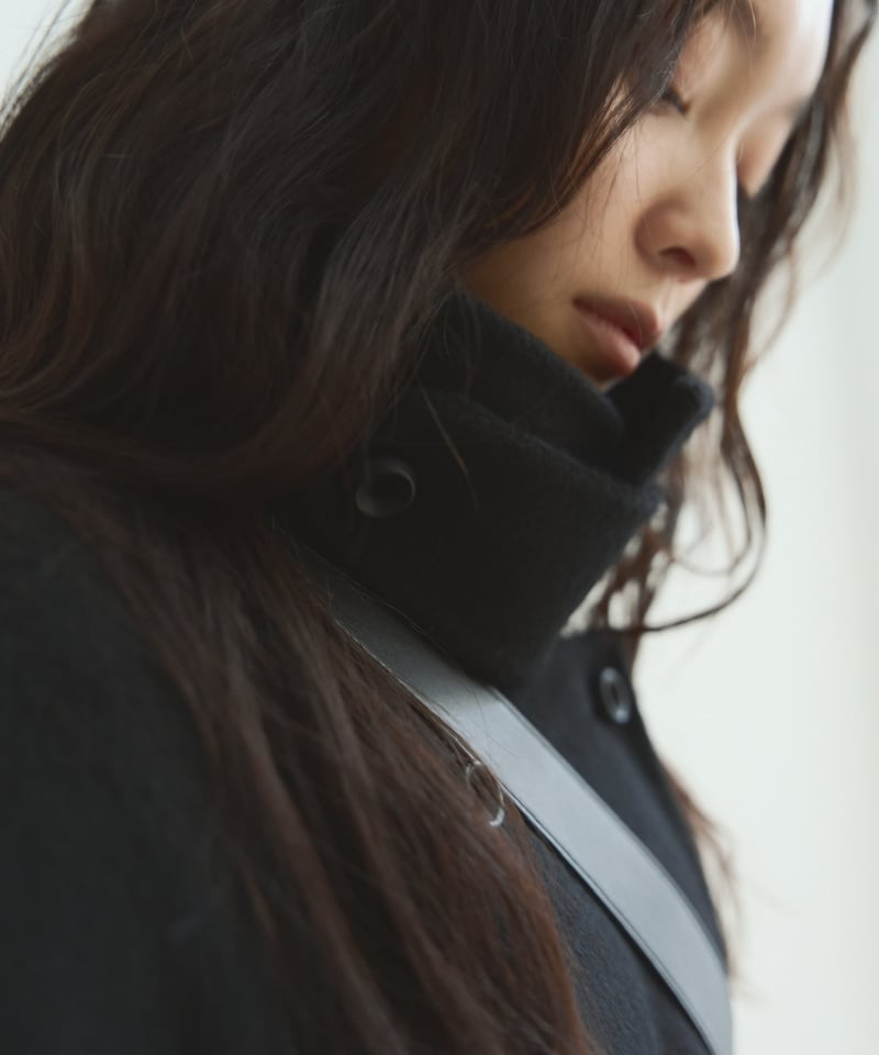 double face wool stand collar coat/2color | F A