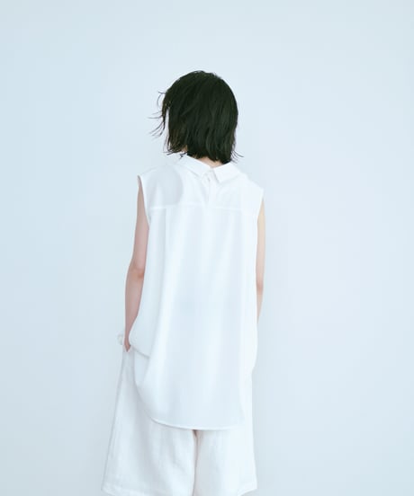soft sleeveless airy blouse