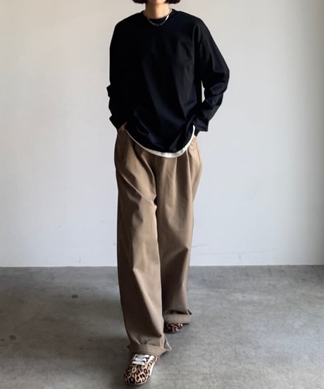 crew neck long sleeve T/4color