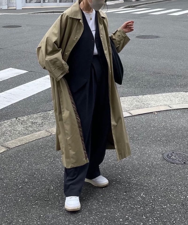 soutien collar coat-long-/3color | F A S H I R U soutien collar coat-long-/3color | F A S H I R U
