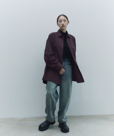 【FINE】typewriter dress over shirts/2color