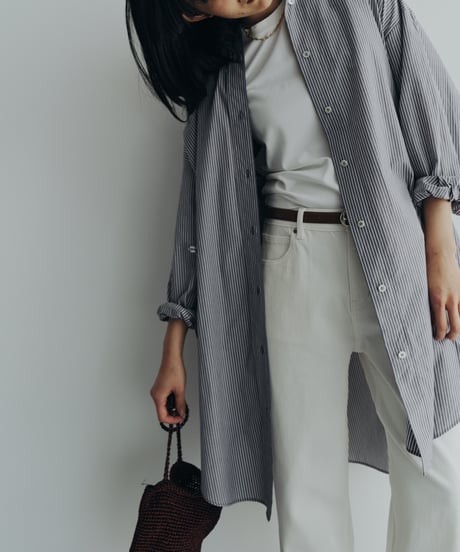 【FINE】center twist gather shirt OP