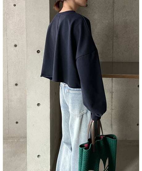 wide short sweat pullover/3colors