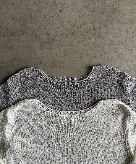 loose mesh knit / 2color