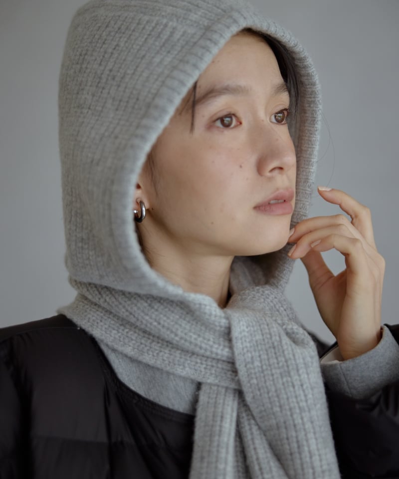 knit hood muffler/3color | F A S H I R U