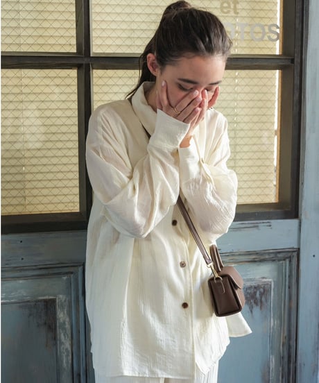 【setup対応】washer sheer shirt jacket / washer sheer pants