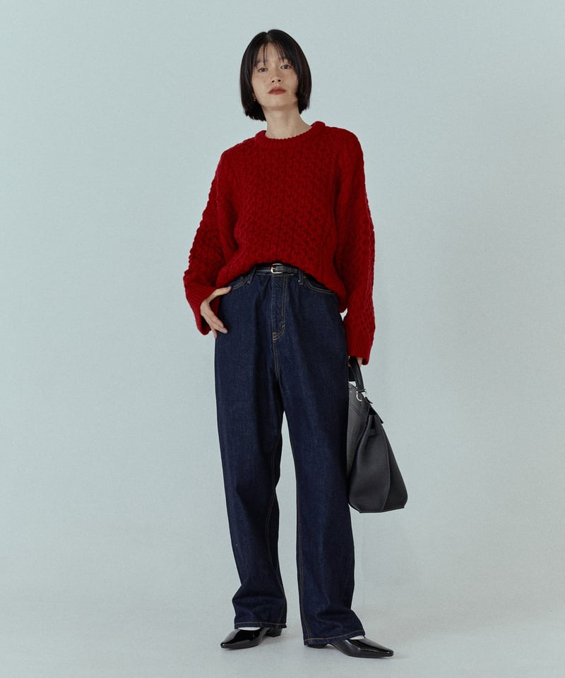 FASHIRU × SOMETHING］baggy fit Jeans(Japan made