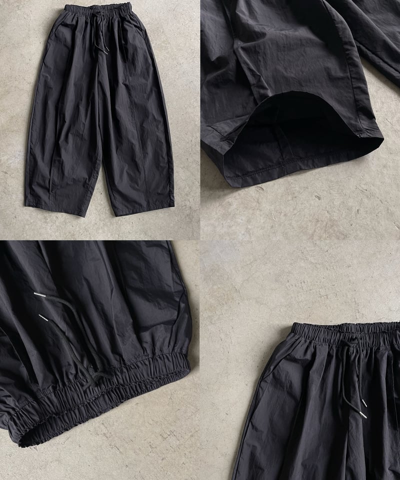 BASIC COLOR】loose tapered shaka pants/2color |