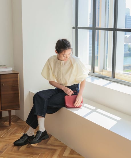 volume sleeve blouse/2color