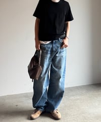 ［FASHIRU × SOMETHING］baggy fit Jeans(Japan made)/3size/3color