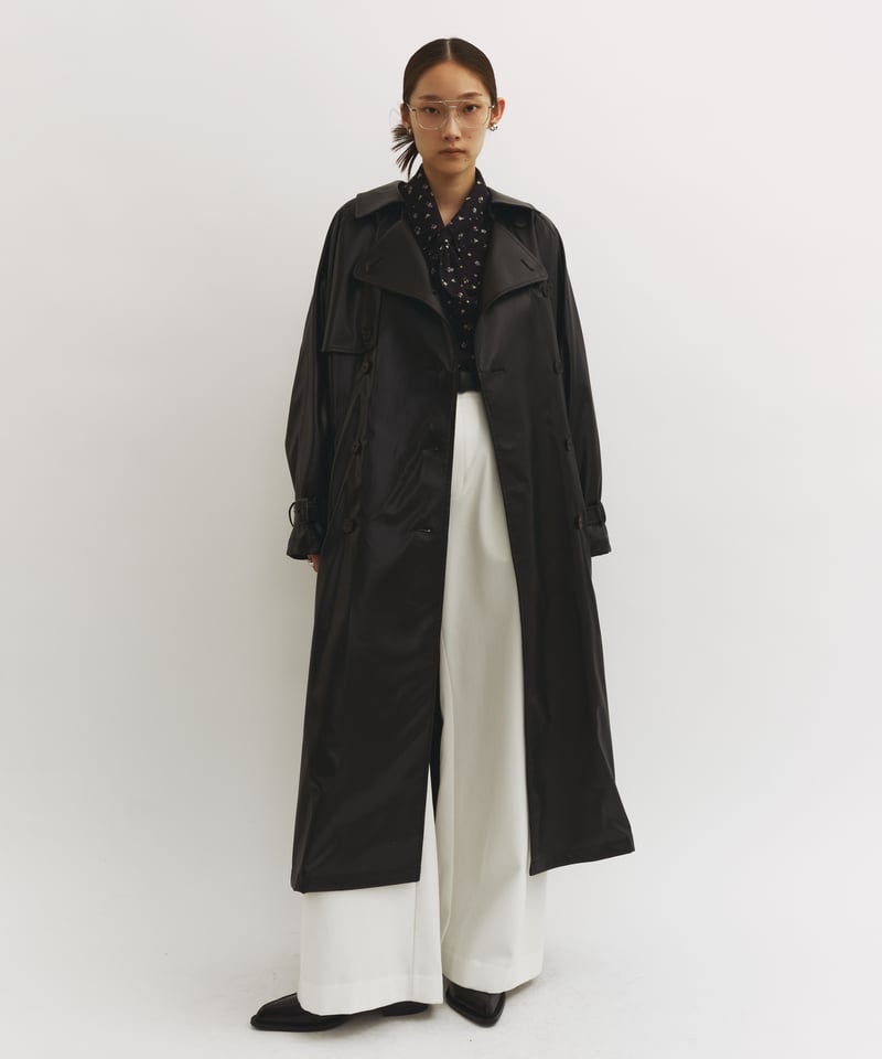 FINE】synthetic leather trench coat＜送料無料＞ | F A