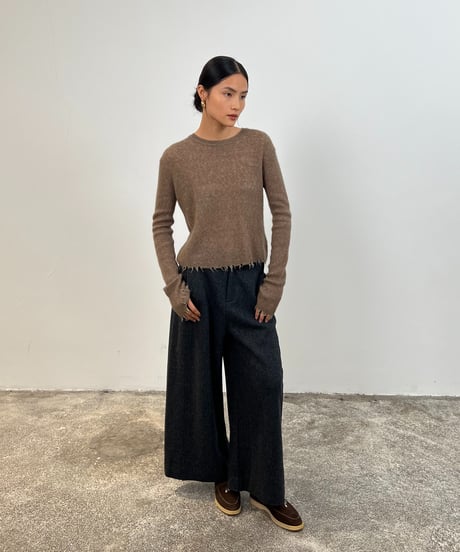 【FINE】edge mohair knit/3color