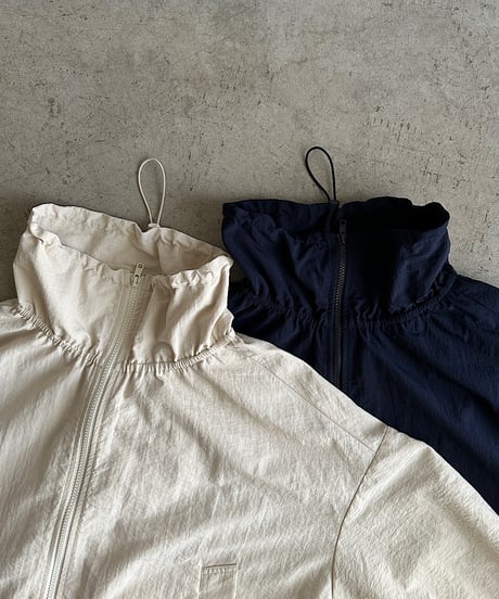 gather stand collar track jacket / 2color