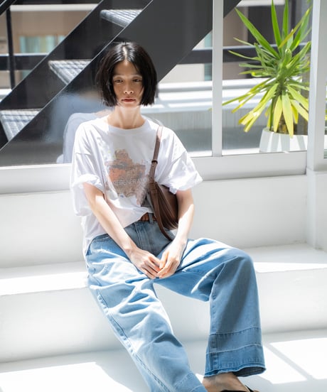damaged loose straight denim