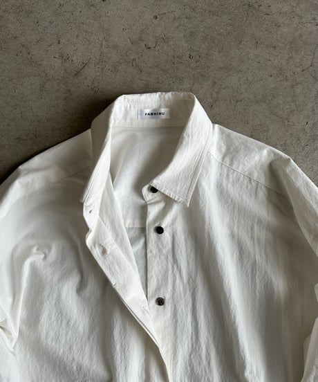 【FINE】typewriter dress over shirts/2color